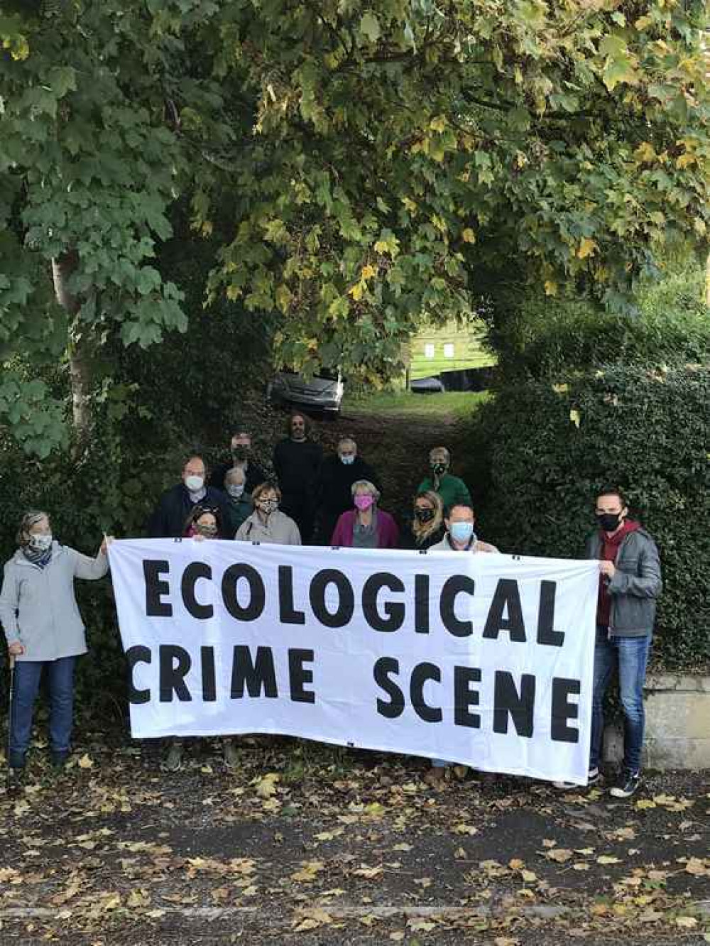 Residents brand Englishcombe Lane an "ecological crime scene". Submitted. Permission for use by all partners.