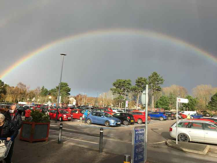 Tesco Heswall shoppers made sure there was something at the end of the rainbow