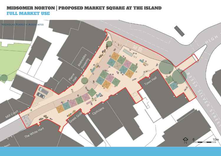 Concept designs for Midsomer Norton market square