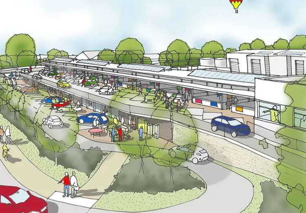 Artist's impression of proposed Pixash Lane site development