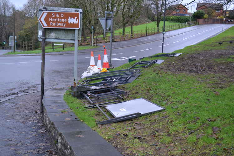 The closed road signs were down today (December 21)