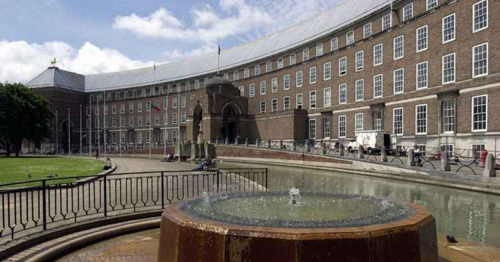 Bristol City Hall at College Green. Image Bristol Live. Permission for all partners