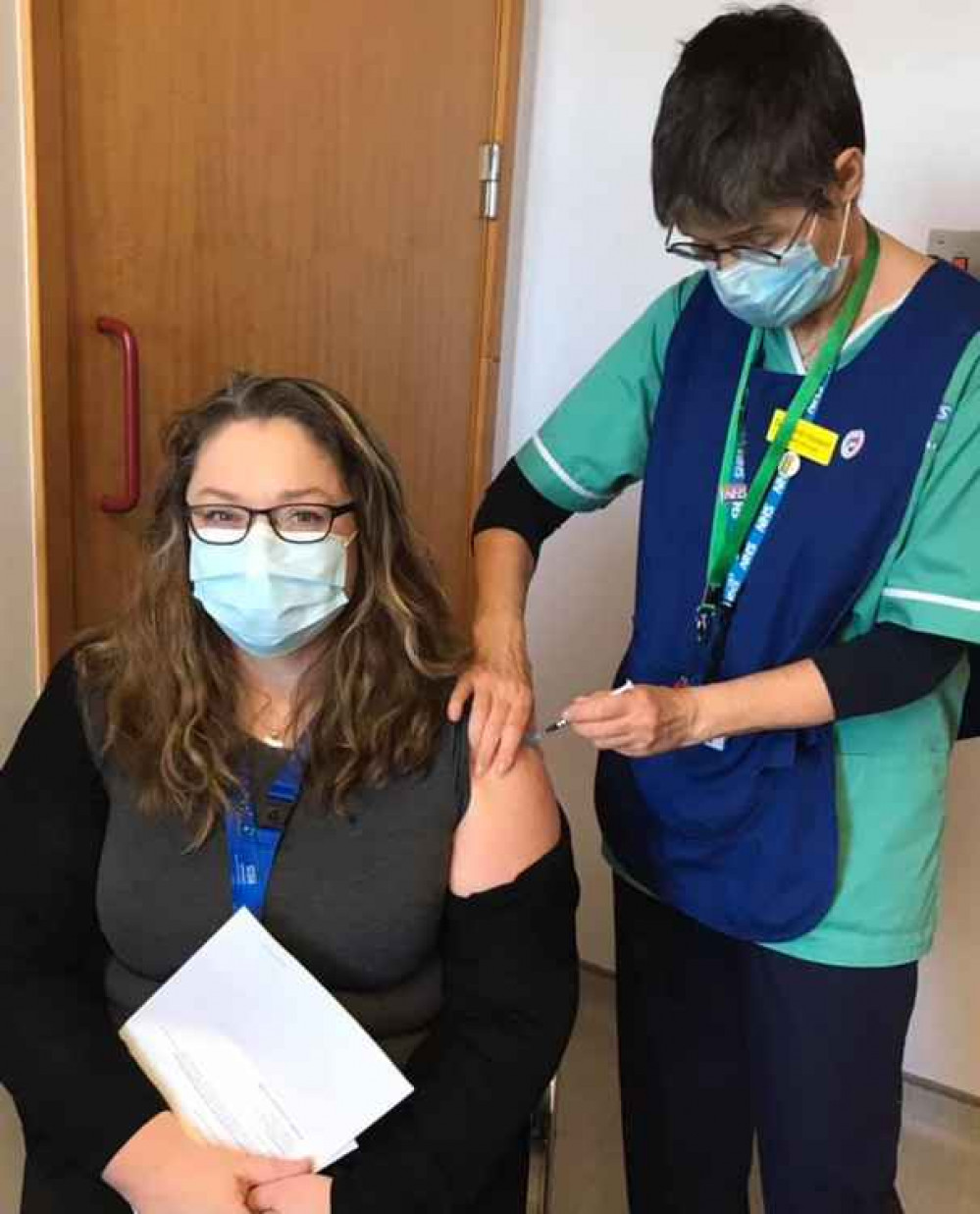 The Frome councillor getting her coronavirus vaccine