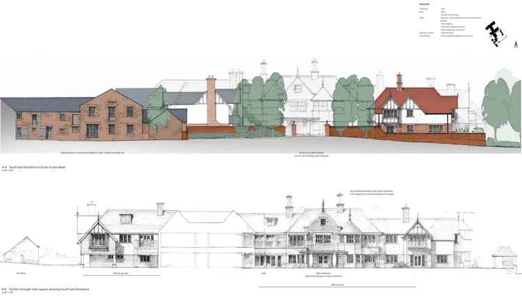 One view of the proposed development