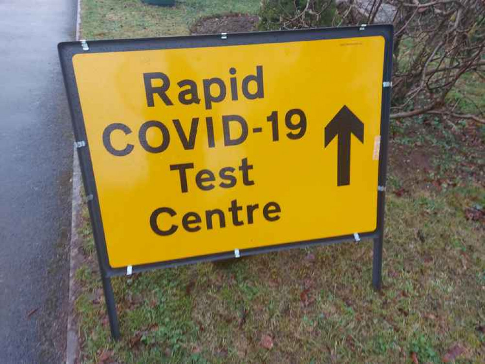 The sign for the test centre in Midsomer Norton