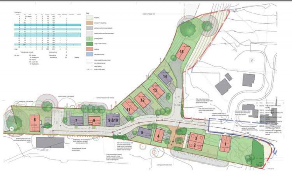 Previous plans for the former railway yard in Clutton. Freemantle Developments. Permission for use by all partners.