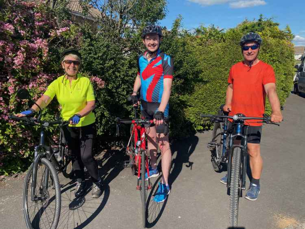 Anne Davis, Cllr Grant Johnson and Paul Davis. Photo credit Gillian Johnson.