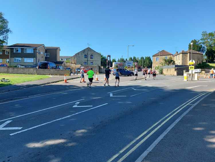 The runners of the Frome Half Marathon July 18 were suffering in the heat