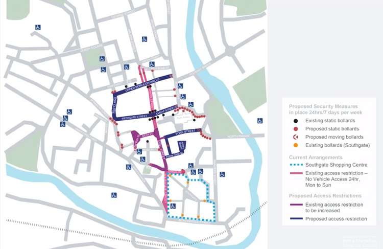 The security improvements planned for Bath city centre. B&NES Council. Permission for use by all partners.