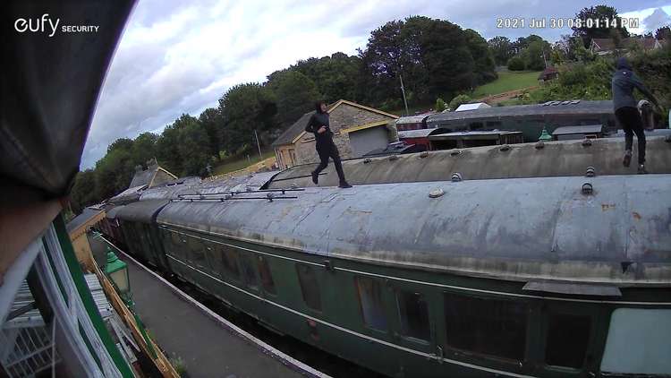 Youths trespassing and risking injury at the station