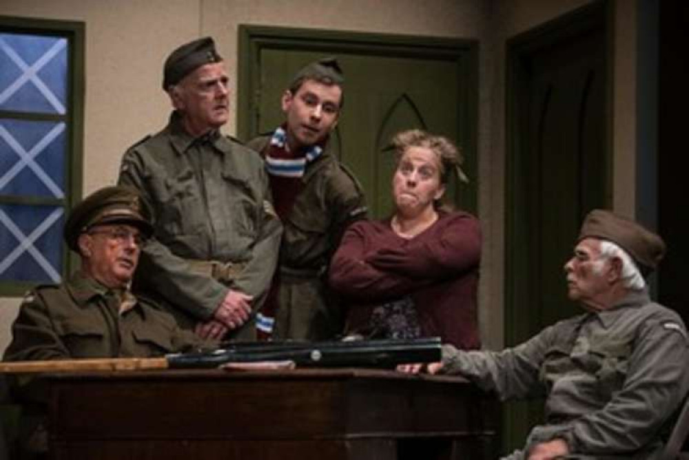 The case during a scene in Captain Mainwaring's office … or should that be Chief Warden Hodges' office?