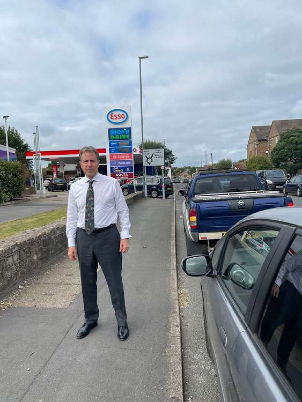 Dan Norris at the pumps