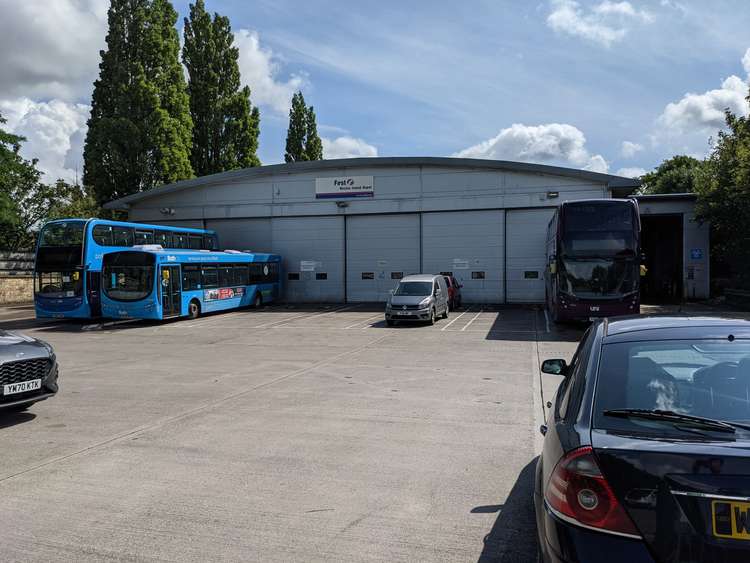 The Weston Island bus depot in Bath. Stephen Sumner. Permission for use by all partners.