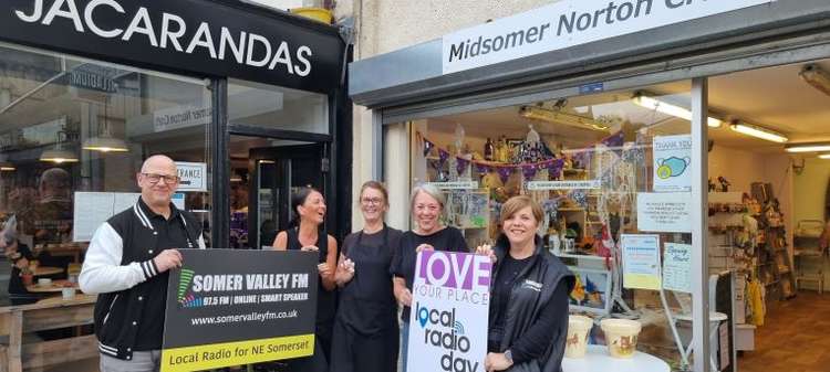 Jo and Richard with the Jacarandas team