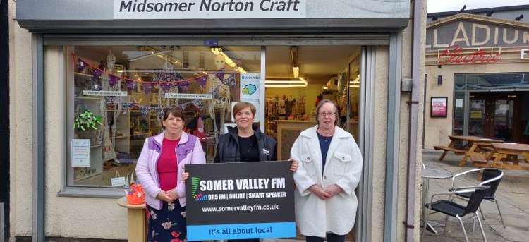 Jo with the Midsomer Norton Craft team