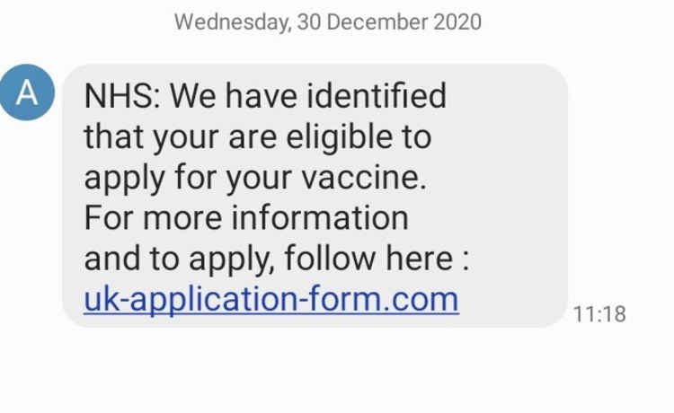 Fraudsters have also communicated by spam texts