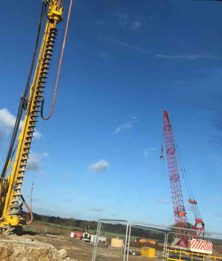 Despite the project being well behind schedule little attempt appears to be being made to catch up. Despite the weekend's good weather, no-one appeared to be working on the stretch of works from Orsett to Stanford-le-Hope.