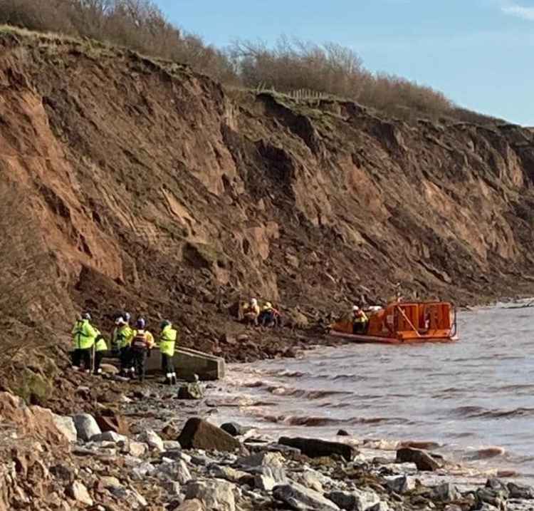 The rescue scene - Picture: Wirral Coastguard