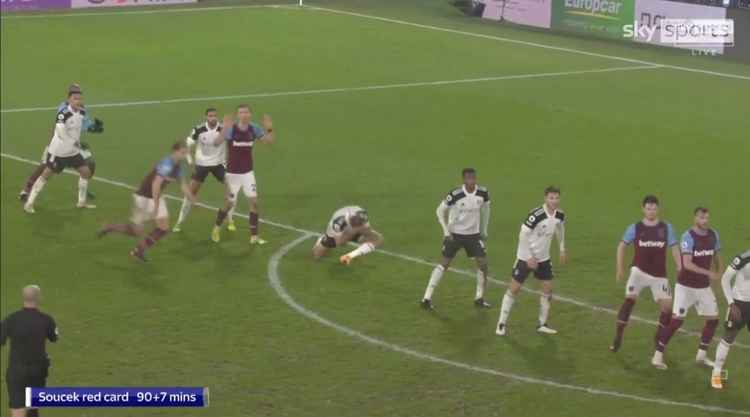 The incident. Image: Sky Sports