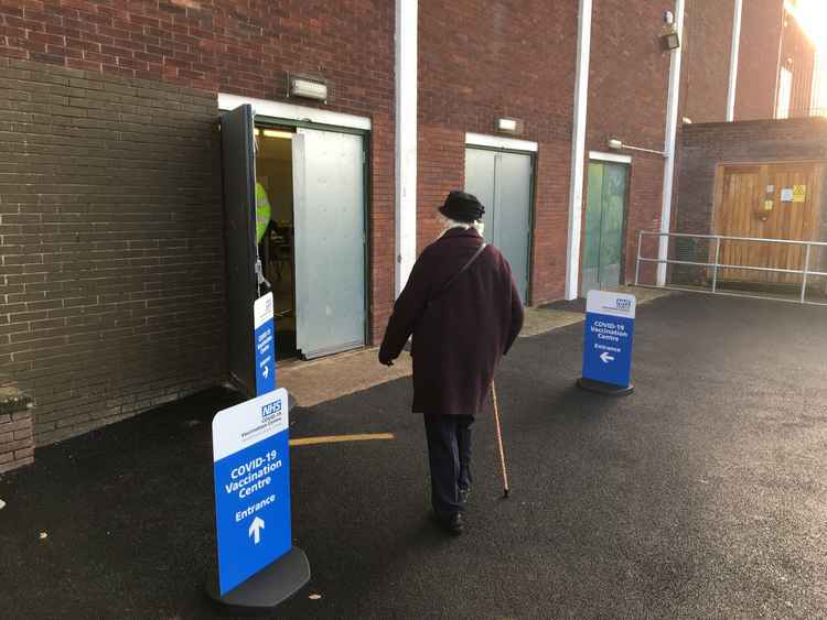 Woodchurch Leisure Centre, the local vaccination hub