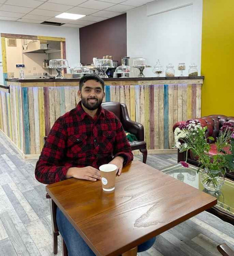 Ibrahim Syed, 37, runs the shop called Chaii Coffee which opens for the first time on Sunday