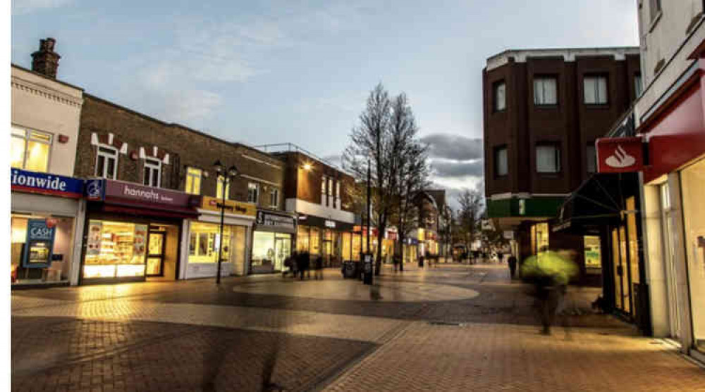 The image released by Thurrock Council of the High Street.