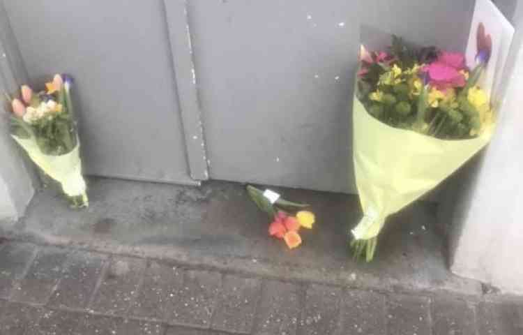 Floral tributes to Gino Renoldi have been left at the Railway Tavern