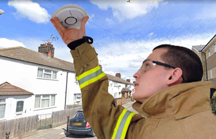 Firefighters fitted alarms after dealing with a blaze at a home in Quebec Road, Tilbury.