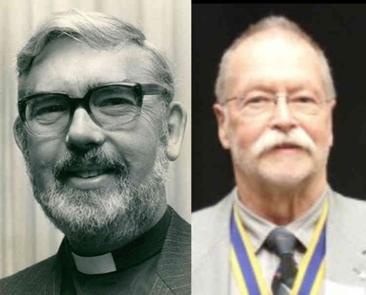 Rev Canon Glyn Jones (left) and Peter Minter