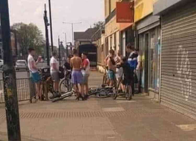 Youngsters gathered in Tilbury