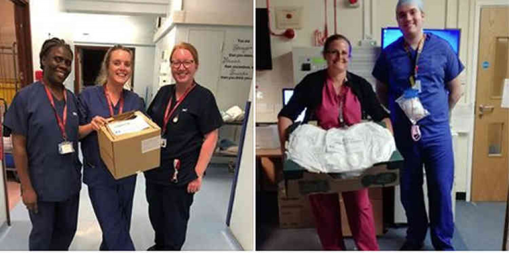 Donations of PPE have been welcomed by staff on the front line