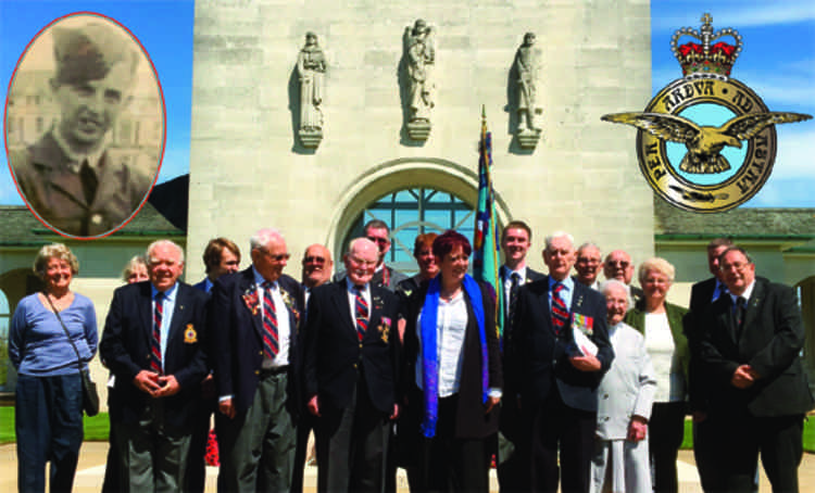 This commemorative picture of members of the RAFA Club, accompanied by MP Jackie Doyle-Price was presented to Reg Kingham when he left the area to move into a care home near his family.