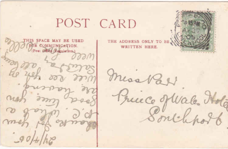 This card was posted in 1905