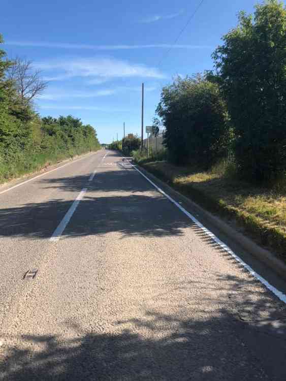 Buckingham Hill Road outside the tip at 4.45pm today.