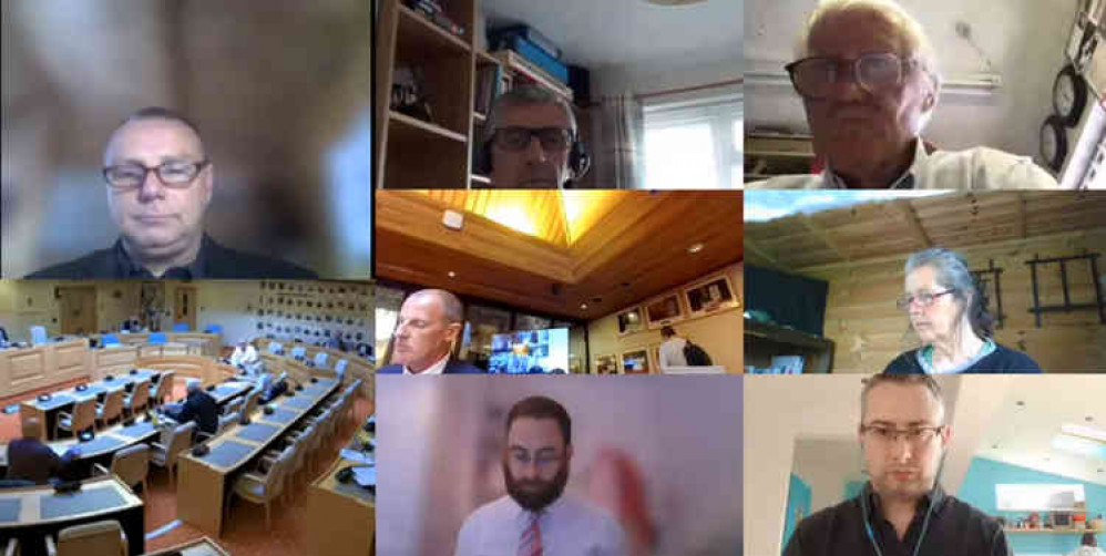 The virtual meeting took place this evening.