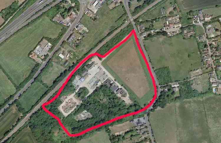 The site which Bellway wish to develop.