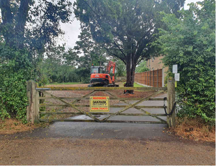 The garden entrance will be used for the new development