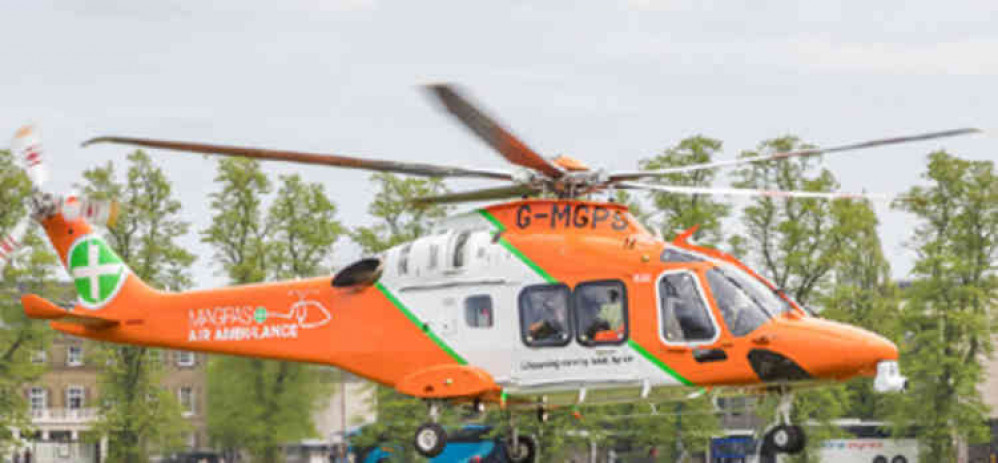 The Magpas Air Ambulance.