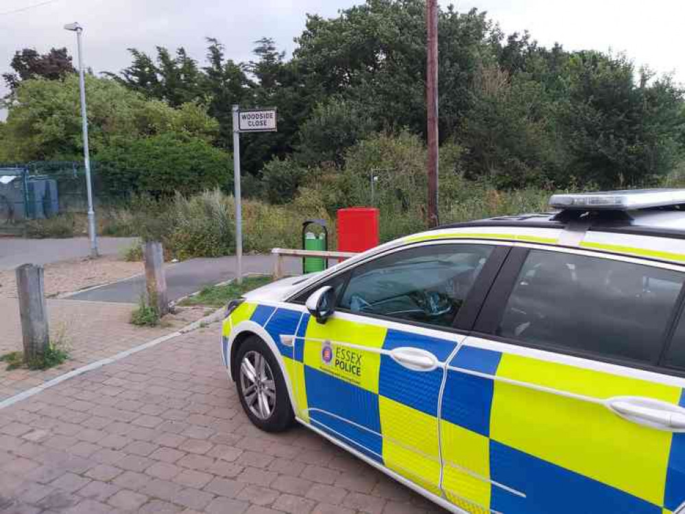 Police patrolled the Woodside Close area of Grays after being alerted to anti-social behaviour.