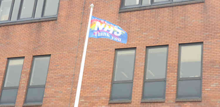 Thurrock Council flew the NHS flag by way of thanks