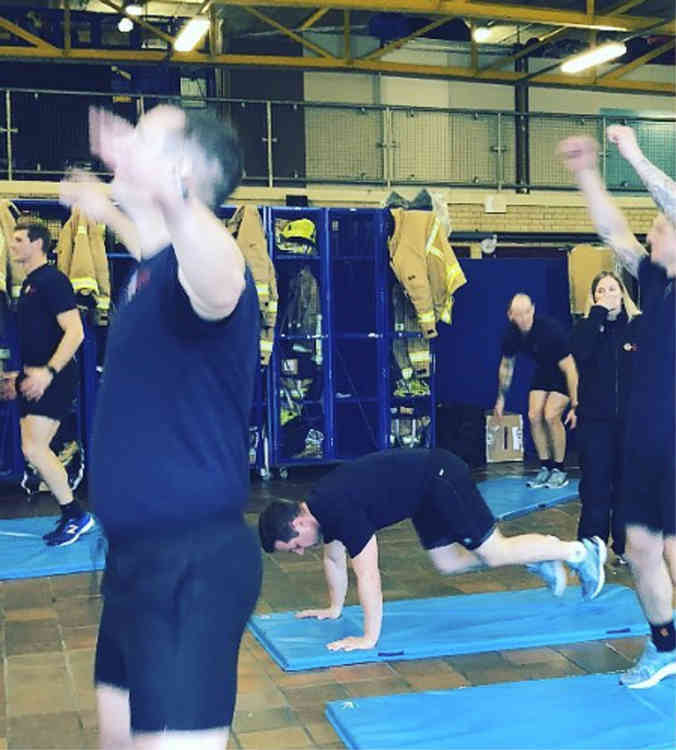 Firefighters joined in new exercise regimes online