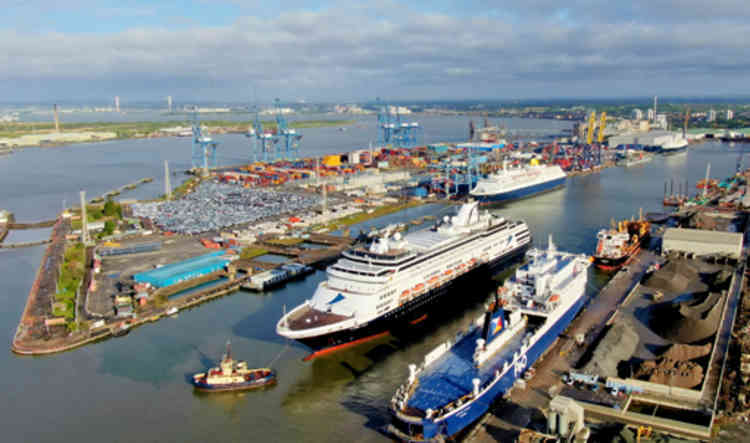 The Vasco da Gama was the last of the CMV fleet to arrive back at Tilbury.