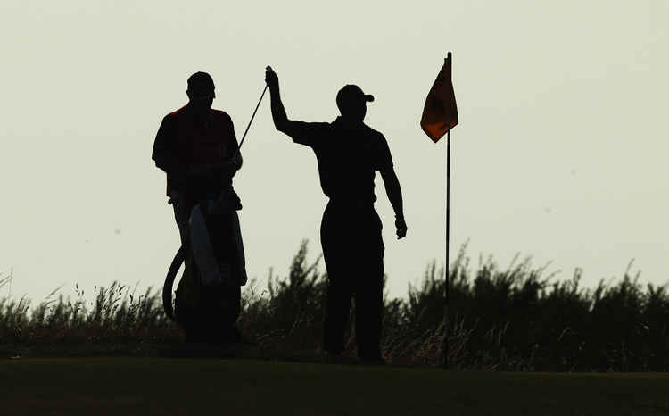 2014 - the unmistakable silhouette of Tiger Woods: The R&A/Getty Images