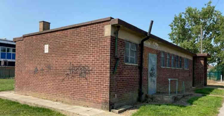 The toilet block earmarked for demolition.