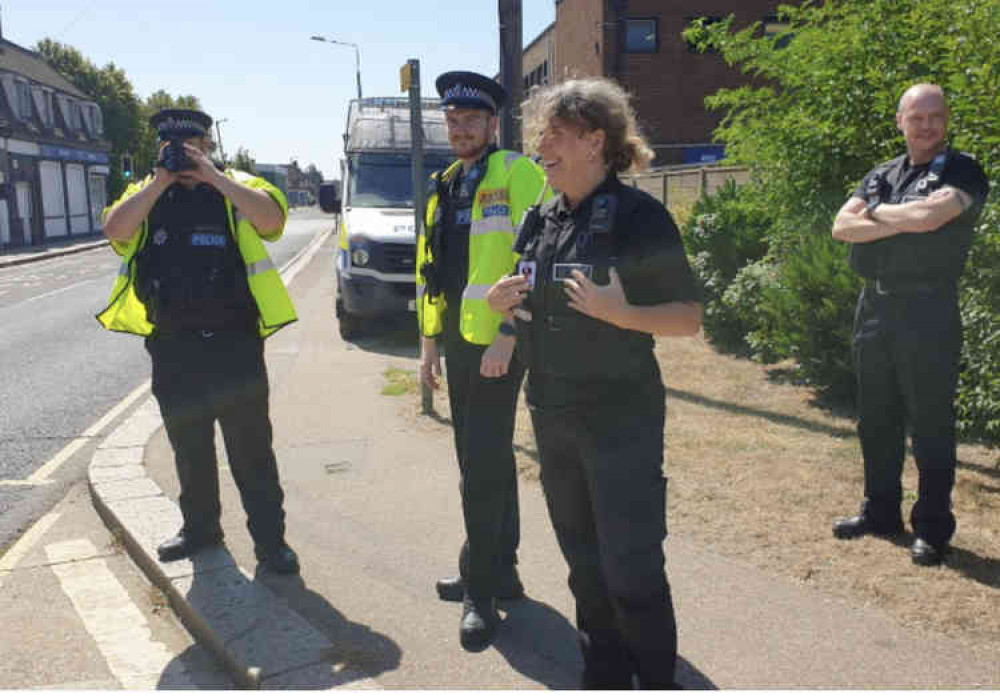 Officers in Tilbury.