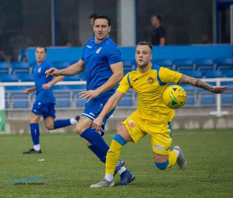 Action from Parkside where Millers were winners against FC Romania. Picture by Kev Lamb.