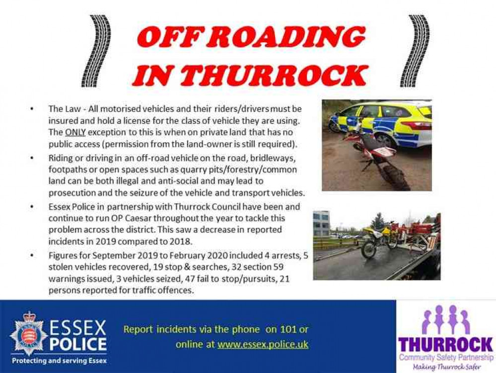 Thurrock Police Target Off Road Riders Local News News Thurrock Nub News By Neil Speight 5873