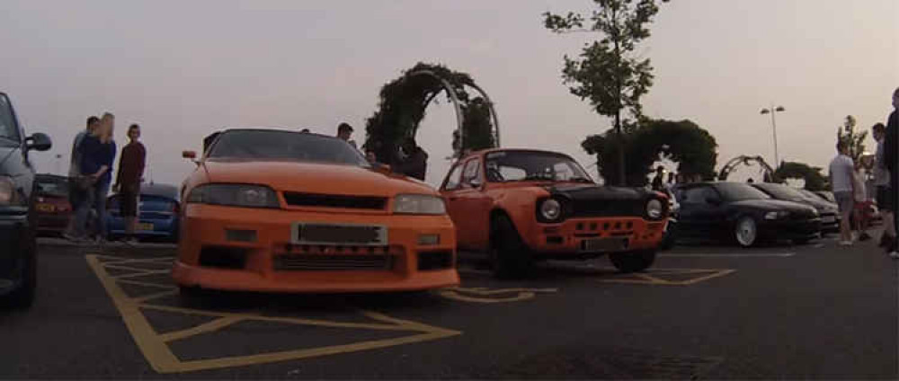 Nighttime gatherings of car enthusiasts have been a longstanding occurrence at Lakeside (this picture was from several years ago), but police have been cracking down on them of late.