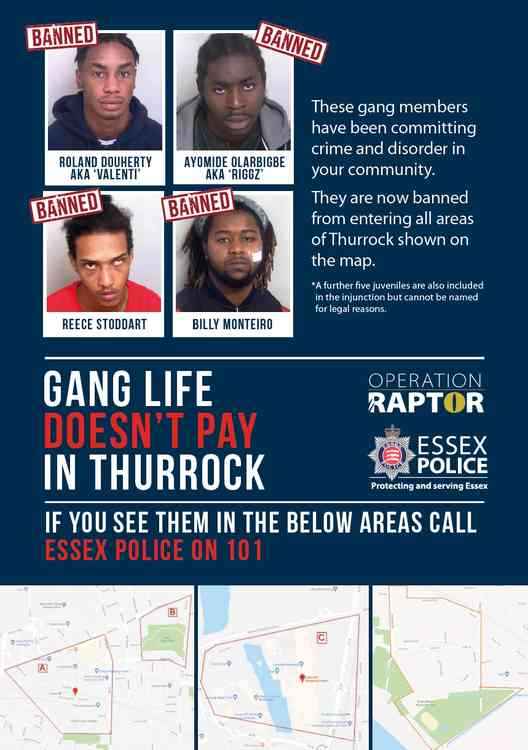 Douherty previously featured in an anti-gang police poster