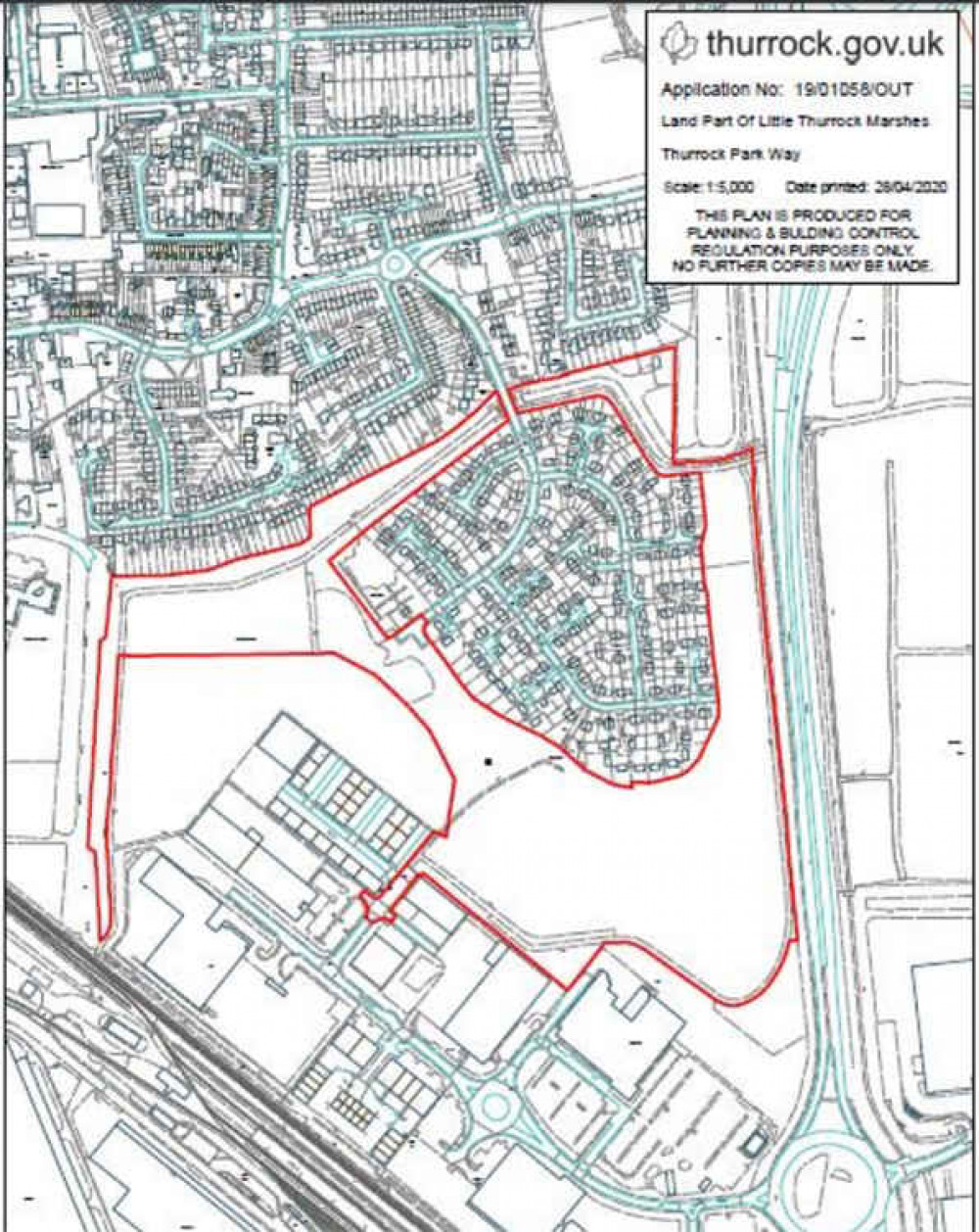 Land that is earmarked to be developed is shown on this map.